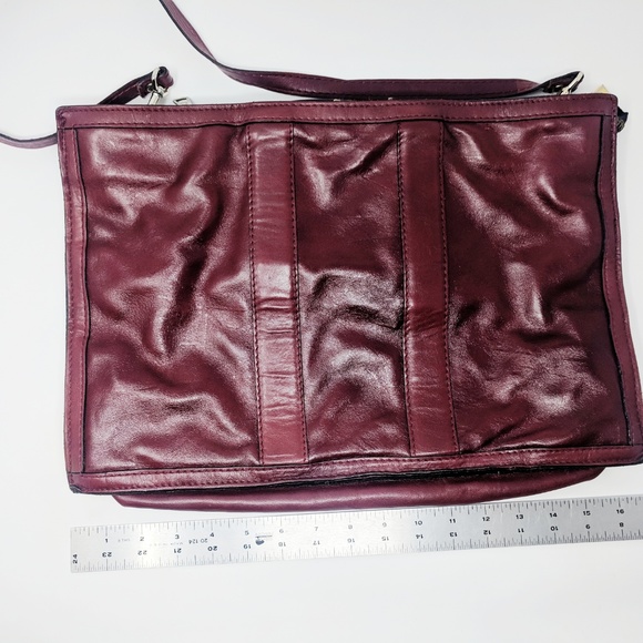 Vintage Bags Vintage Crossbody Drop Handle Briefcase Maroon Red Poshmark
